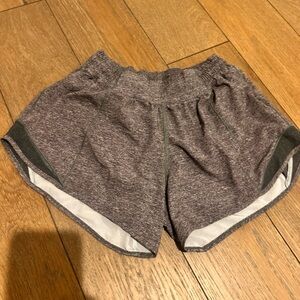 lululemon athletica Women’s Heathered Gray Athletic Shorts